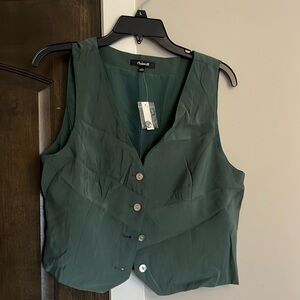 Madewell Katrina Crop Vest in softdrape, size 10, unworn WITH TAGS